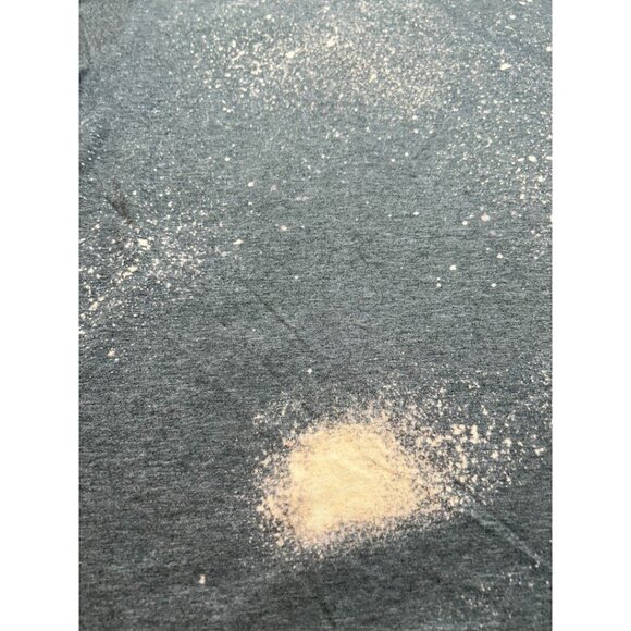 Vintage Def Leppard "High N Dry" Band Tee Size Mens Medium Gray‎ Bleach Splatter - Picture 4 of 4